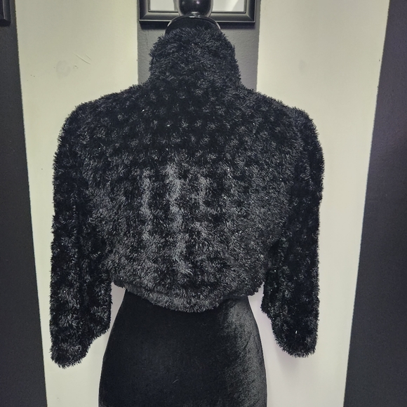Vintage fuzzy bolero jacket - Picture 4 of 4